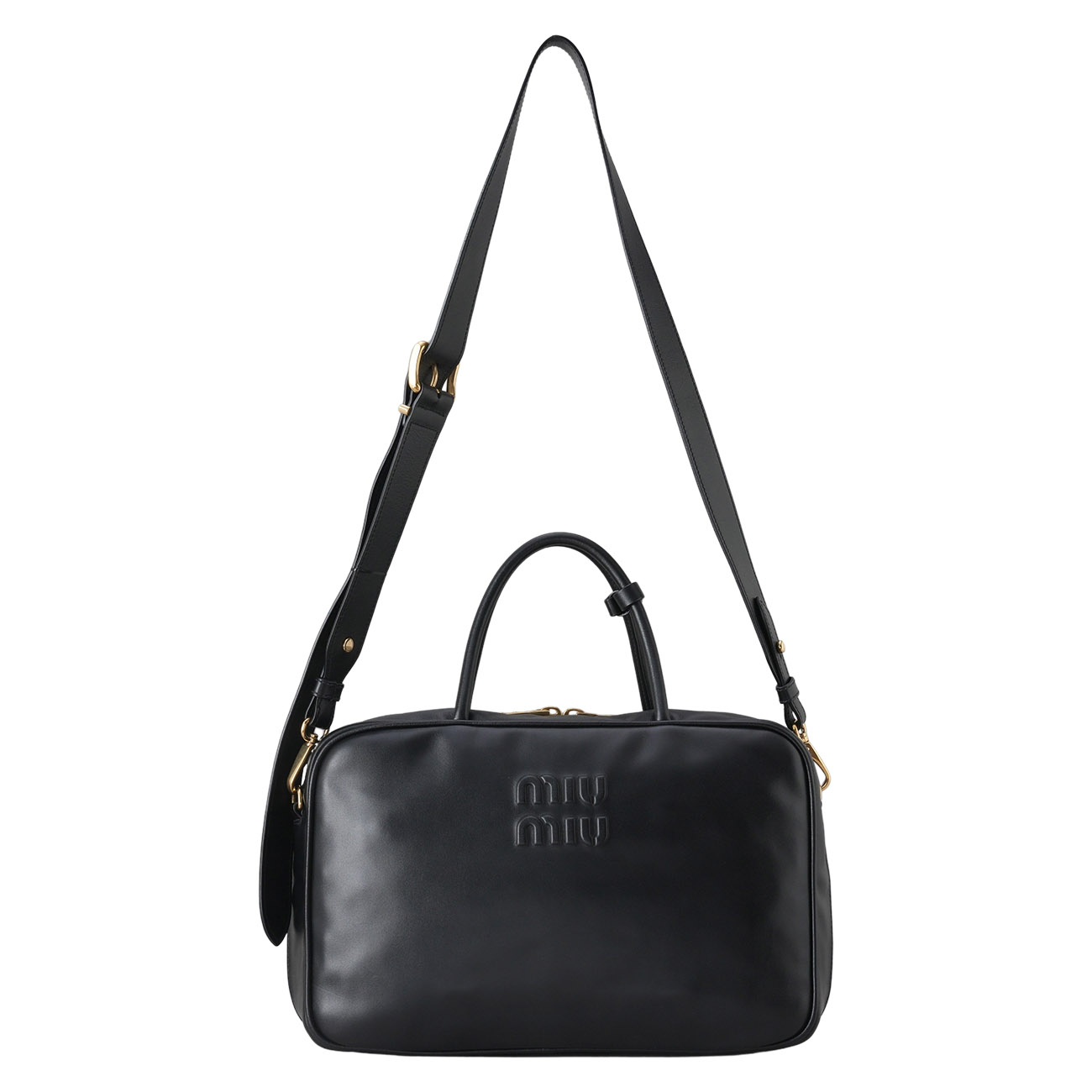 MIU MIU(USED)미우미우 5BB117 앰보 로고 볼링백